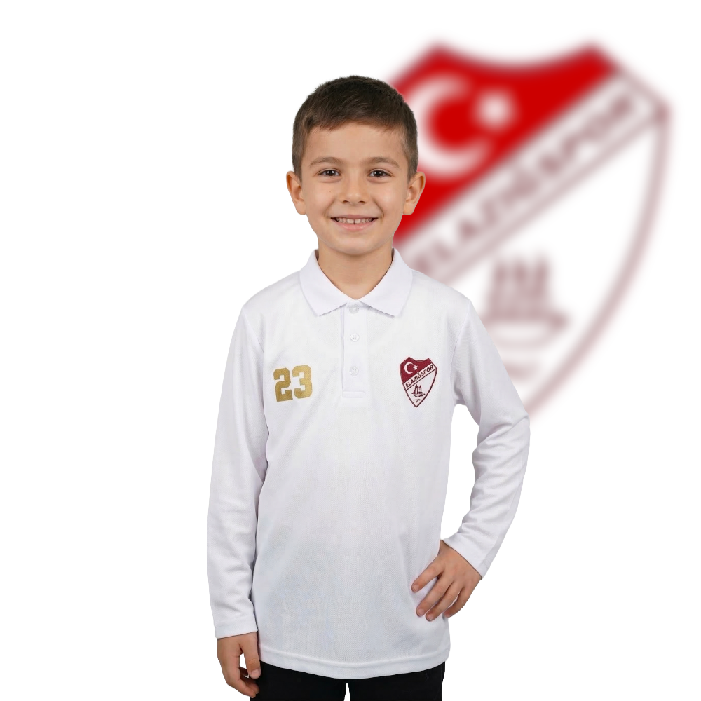 Elazığspor "23" Uzun Kollu Çocuk Polo Yaka