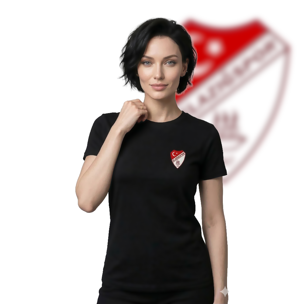 Elazığspor "Klasik Arma" Pamuklu Siyah Taraftar Tshirt