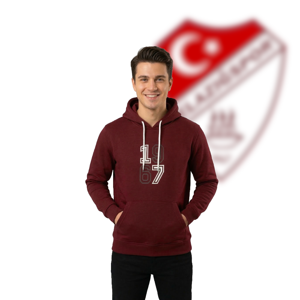1967 Retro Bordo-Beyaz  Sweatshirt